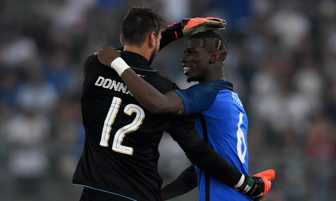 Donnarumma contro il Milan: si schiera anche Paul Pogba