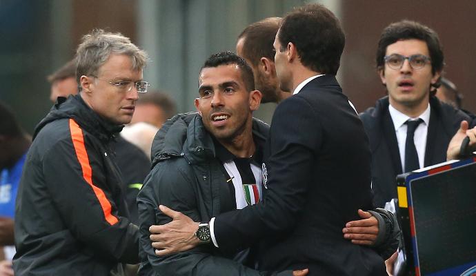 Tevez alla Continassa, il siparietto con Allegri: 'Vuoi fare l'allenatore? Perdi i capelli!' E Nedved: 'Puoi ancora giocare'