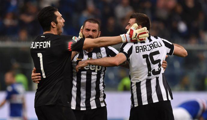 Juve, c'è un 'vecchio amico' allo Stadium! L'abbraccio con Bonucci e Perin VIDEO