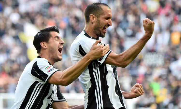 Tre anni fa, doppietta di Chiellini e poker Juve VIDEO