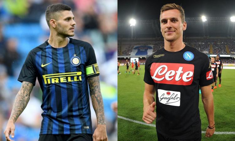 Effetto Dzeko, l'Inter punta Milik, il Napoli Icardi: la posizione della Juve