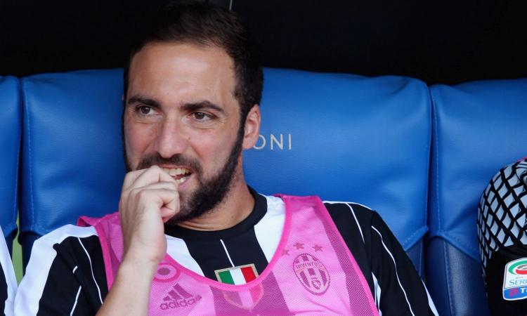 Higuain imbronciato: il fermo immagine lo inchioda