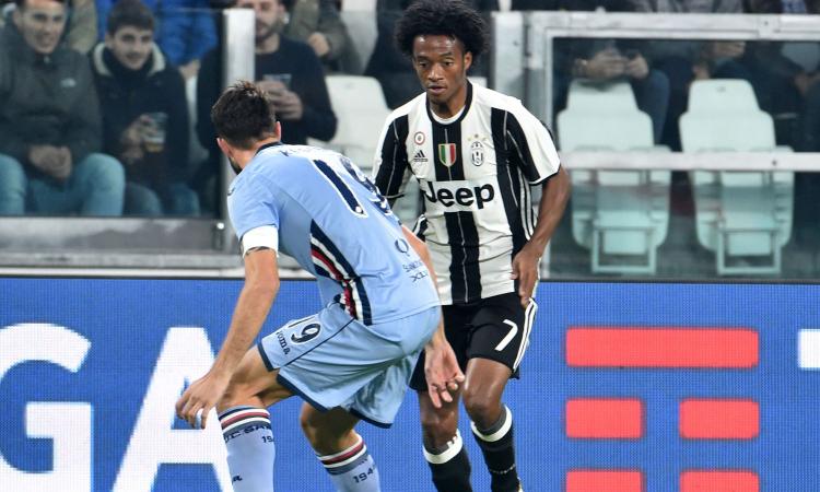 Juve-Samp, tradizione dei lunch match: la chicca su Cuadrado