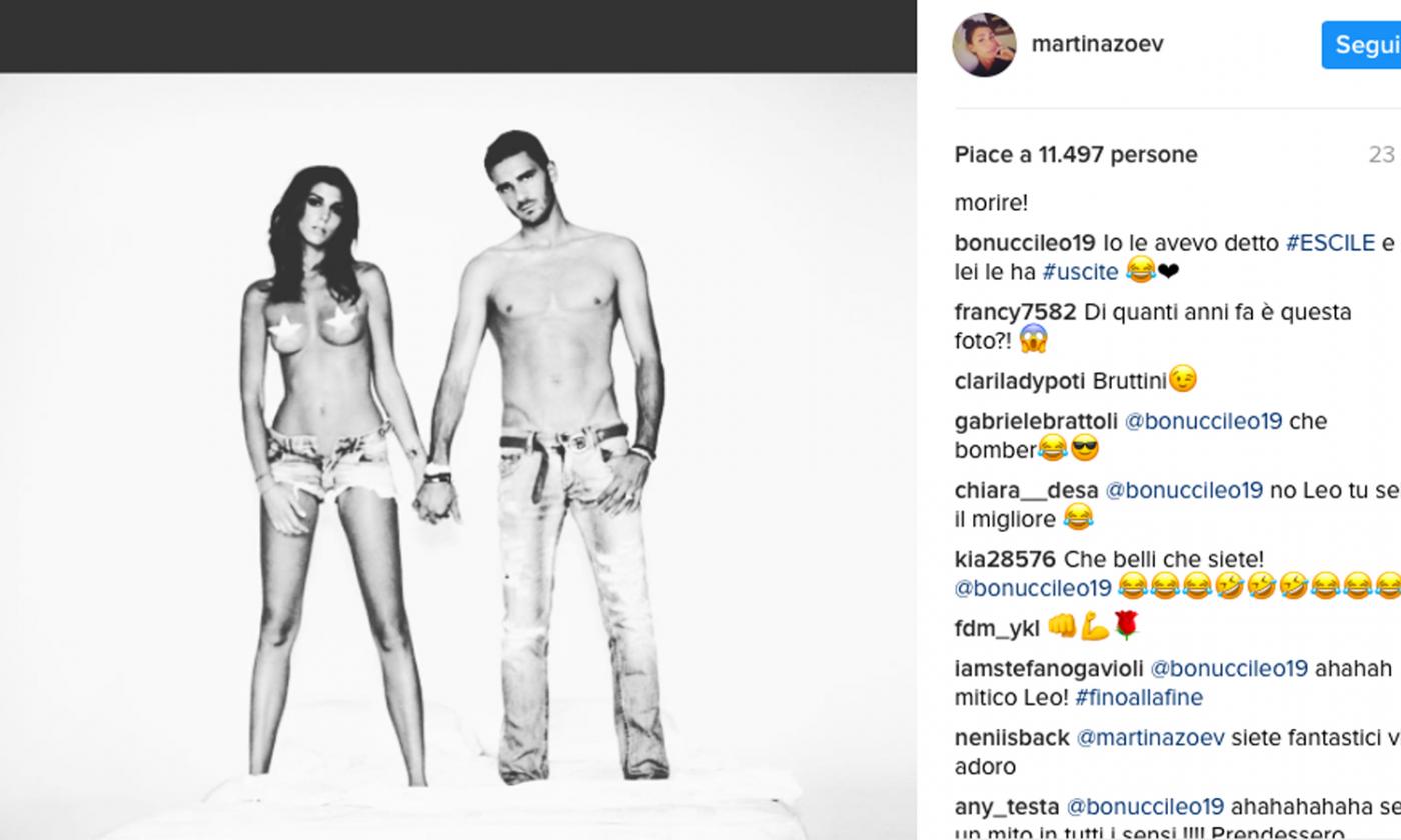 Martina e Leo sexy: 'Le avevo detto escile...e lei le ha uscite!'  FOTO