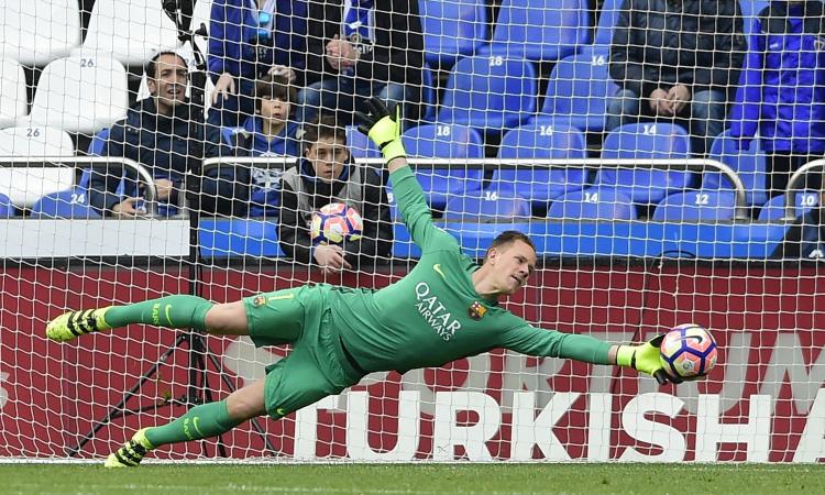 Juve, senti ter Stegen: 'Non prenderò più 4 gol, Buffon è una leggenda'