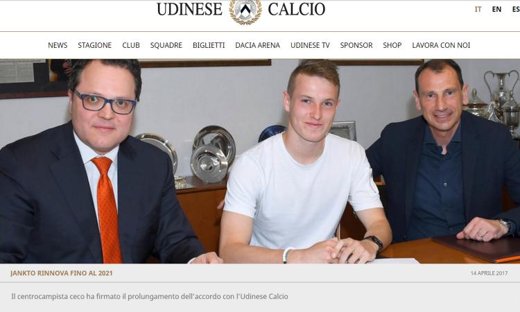UFFICIALE: Un obiettivo di mercato rinnova con l'Udinese