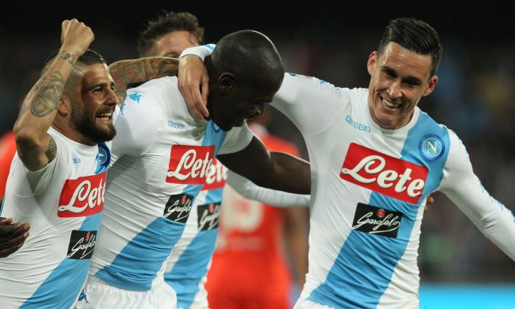 Sampdoria-Napoli 2-4: il poker non basta a evitare i preliminari