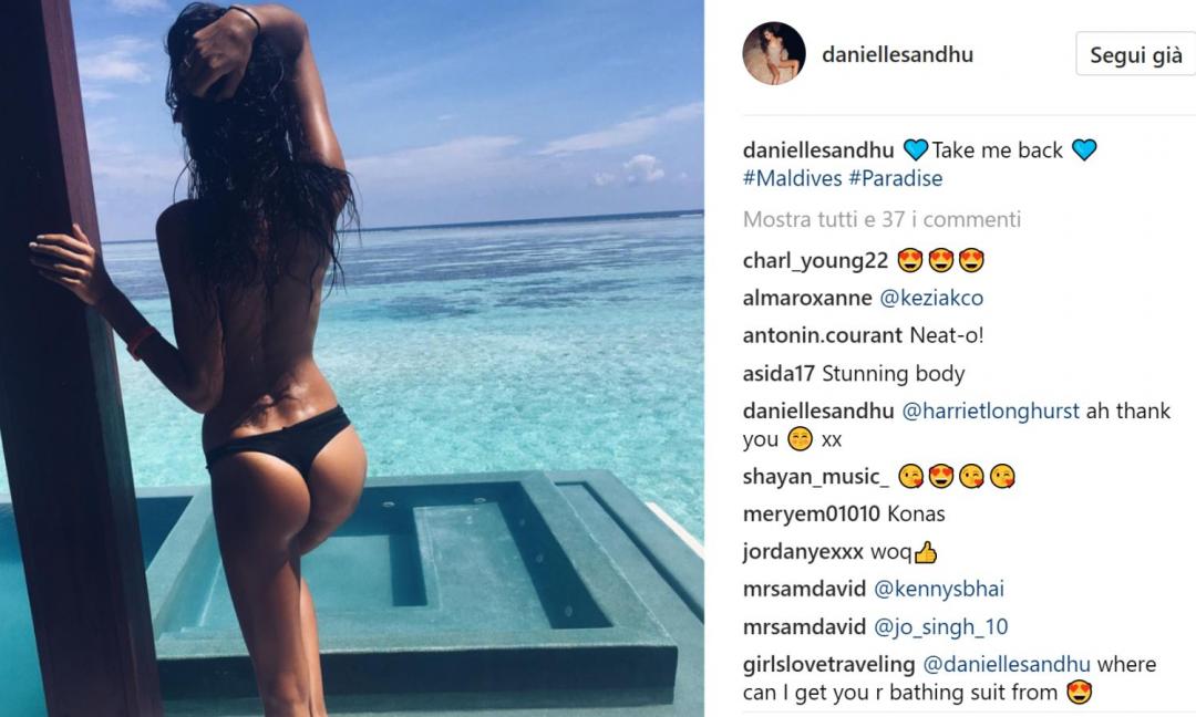 Danielle Sandhu, bellissima modella dal tocco magico: palleggi e bikini! GALLERY