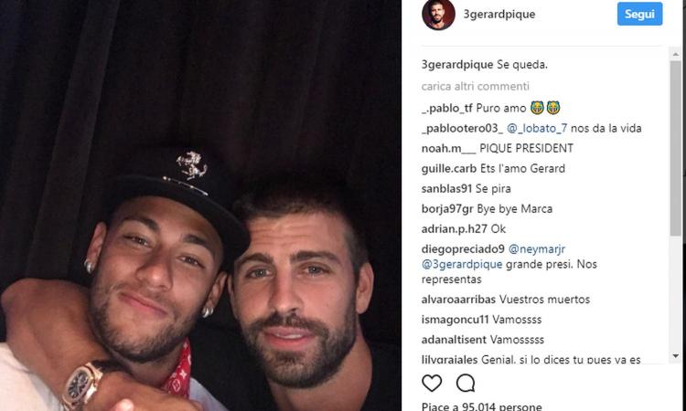 Piqué annuncia: 'Neymar resta al Barcellona', anche la Juve respira