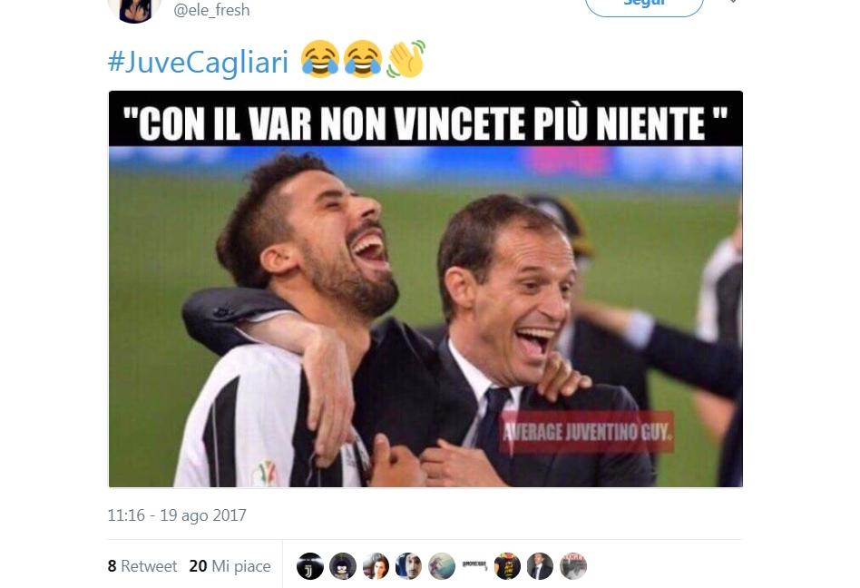 Buffon contro il VAR: è Juve-Cagliari vista dai social GALLERY