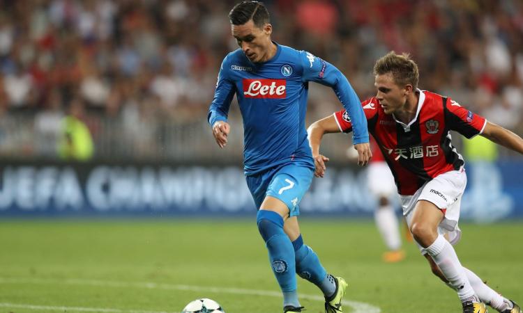 Nizza-Napoli 0-2: azzurri in Champions con Callejon e Insigne