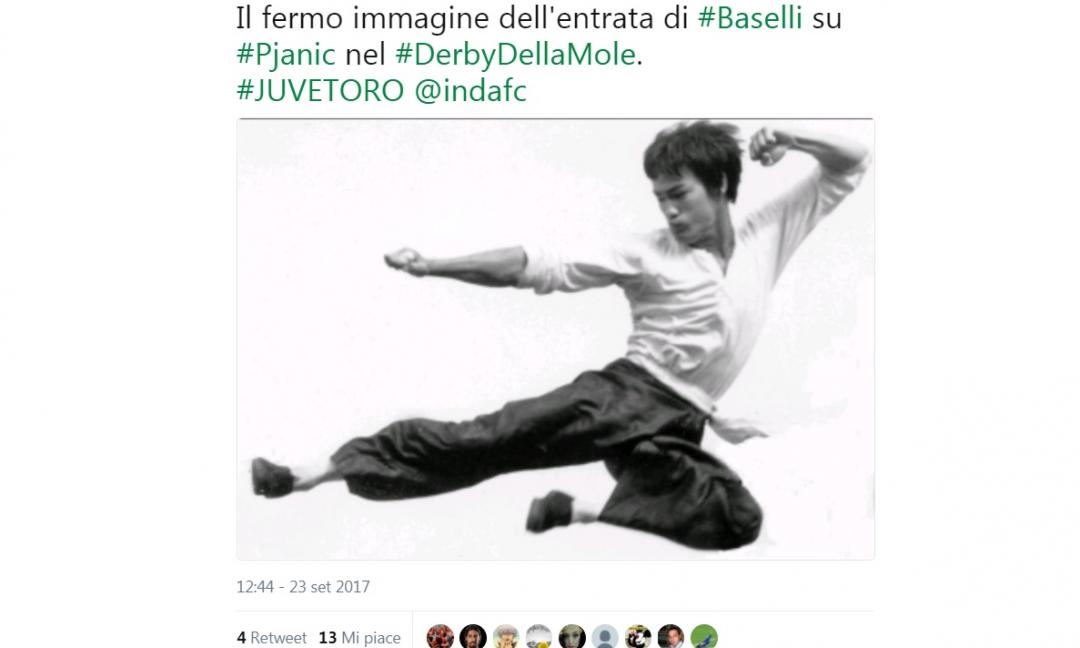 Juve-Toro, Baselli 'karateka' diventa virale sui social GALLERY