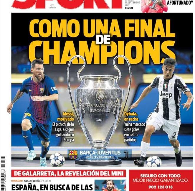 I media catalani spingono: 'Barça-Juve come una finale'