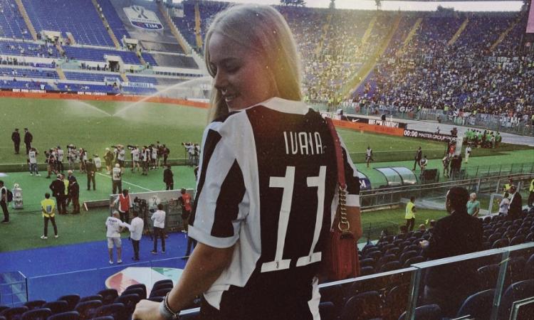 Sempre allo Stadium: ecco la bella Ivana, la Juve nel Dna con papà Nedved