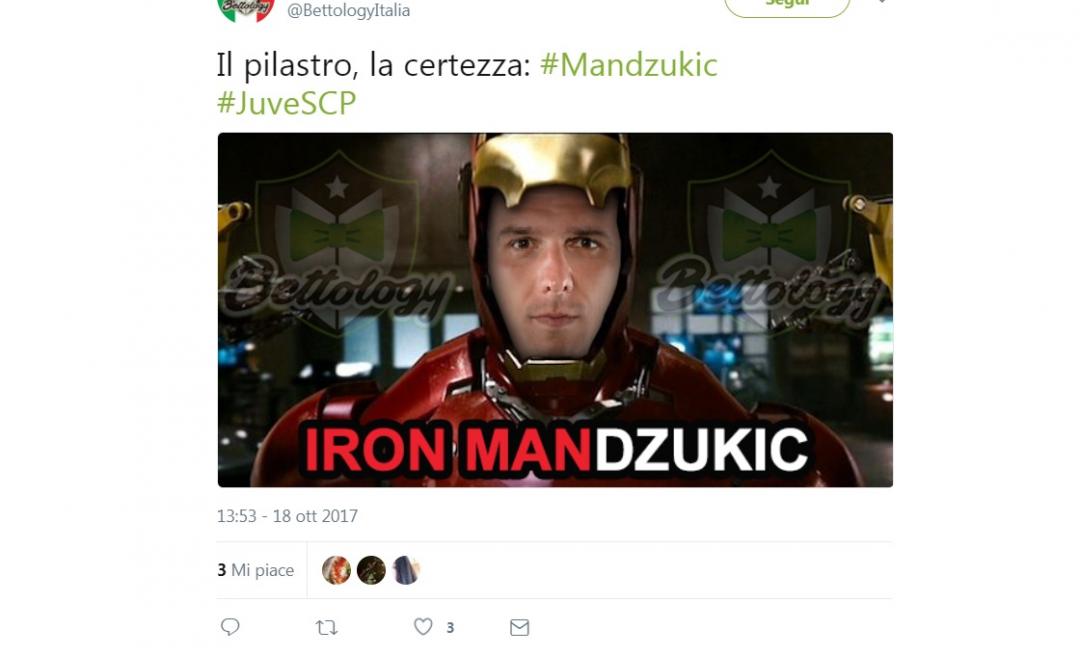I social dopo Juve-Sporting: Iron Mandzukic, ma Sturaro... GALLERY