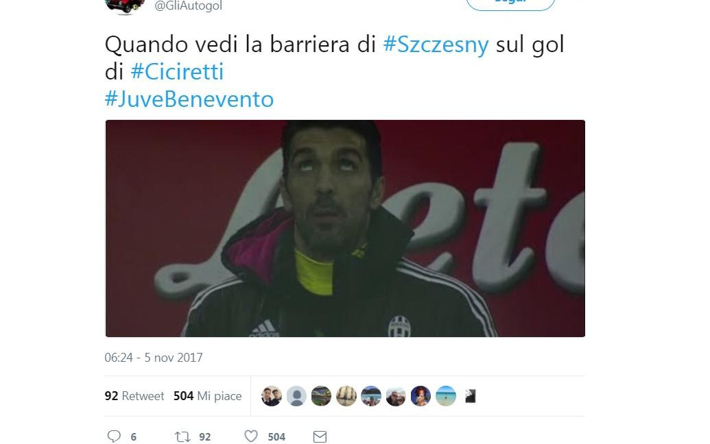 Juve-Benevento: sui social si festeggia, ma quanta paura... GALLERY