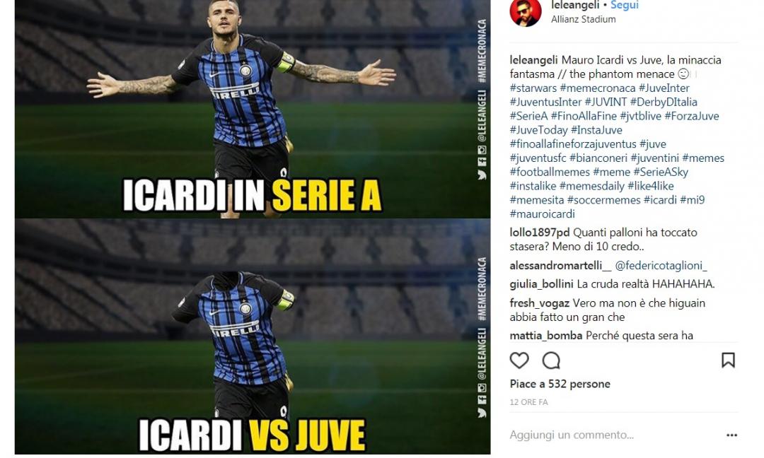 Juve, il post-Inter sui social: 'Che noia! E Icardi dov'era?' GALLERY