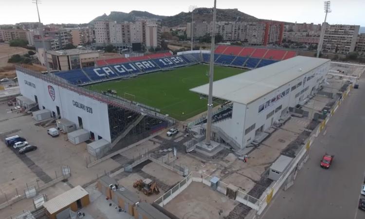 Cagliari-Juventus sotto la pioggia, TUTTE LE IMMAGINI del prepartita