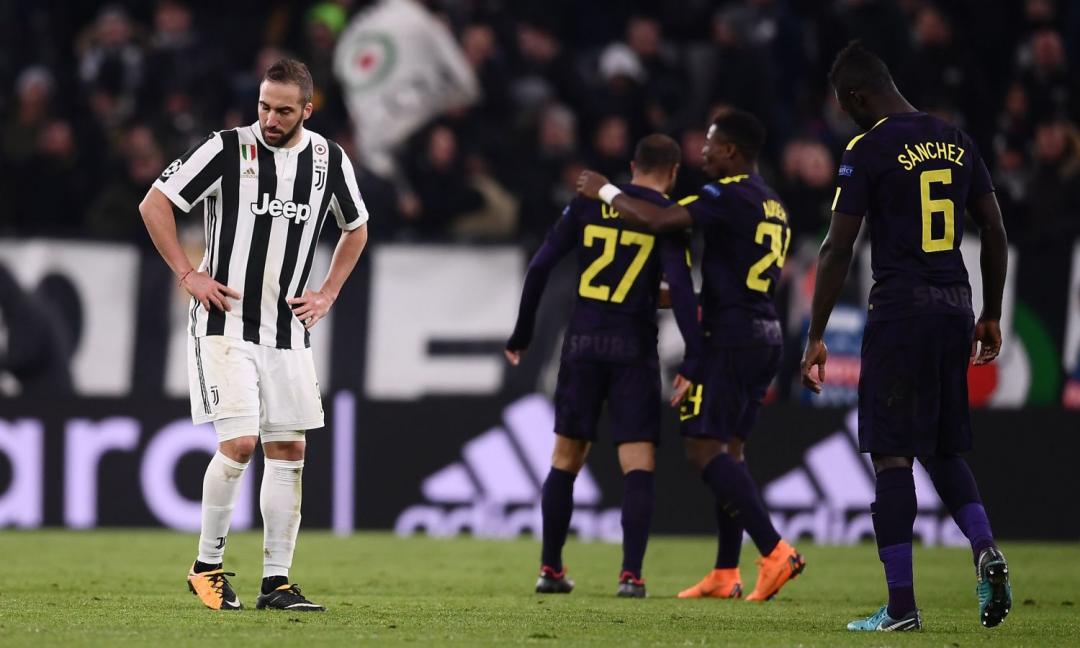 Juve-Tottenham 2-2, pagelle: Higuain luci e ombre, Chiellini non è lucido
