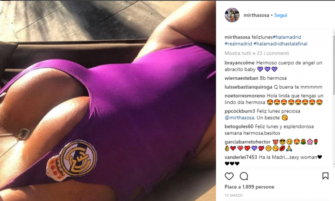 E' sexy Champions: il Real Madrid schiera Mirtha FOTO 