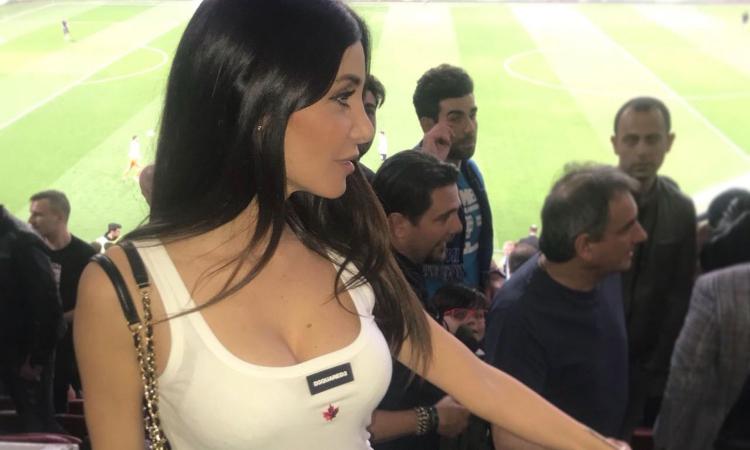 Elisabetta esulta a San Siro: è lei l'amuleto contro l'Inter! FOTO