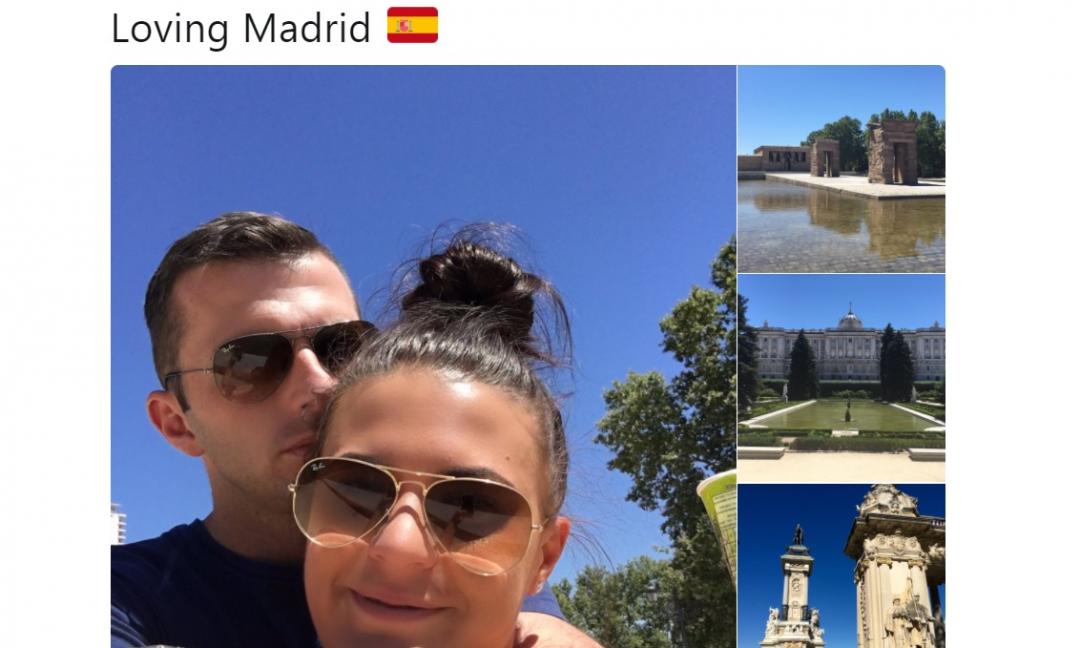 Quando Oliver e signora (arbitro anche lei) twittavano: 'Loving Madrid' FOTO
