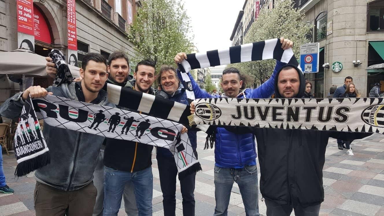 Madrid si tinge di bianconero: arrivano i tifosi della Juve FOTO