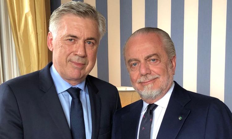 De Laurentiis-Ancelotti show: Sarri distrutto, poi l'attacco alla Juve