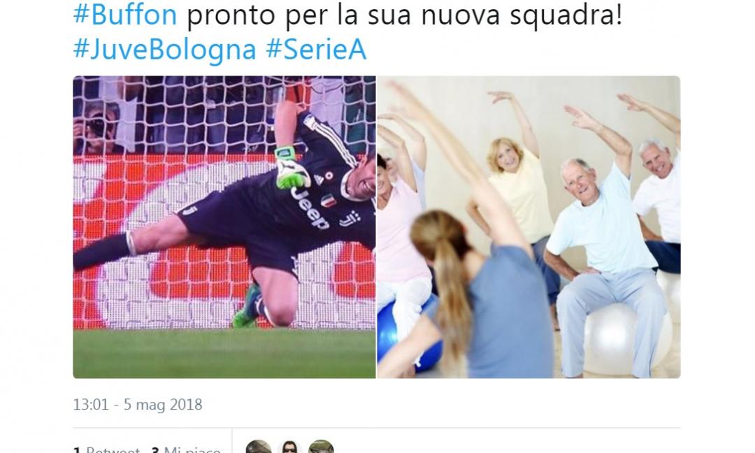 Il tuffo mancato di Buffon è virale in rete: 'Gigi, mal di schiena?' GALLERY
