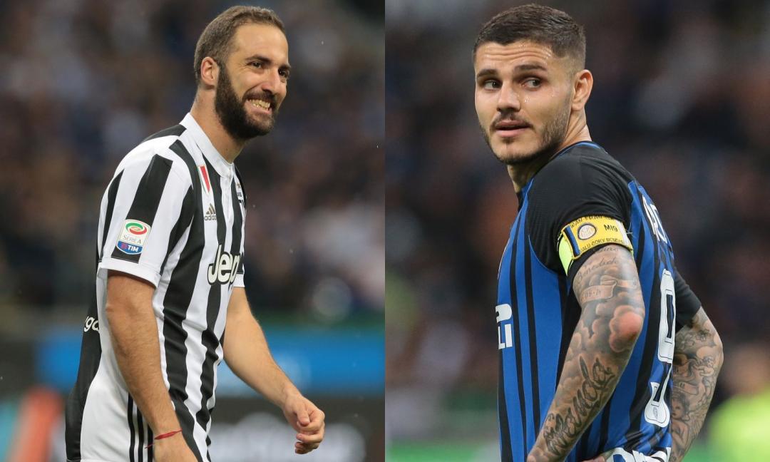 Juve e Inter, due mondi opposti: Higuain sorride sempre, Icardi distrutto e svalutato