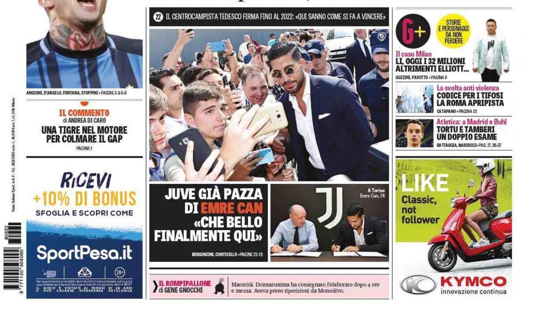'Yes, Ju Can' con Cancelo: la Juve vola sul mercato, le prime pagine dei quotidiani