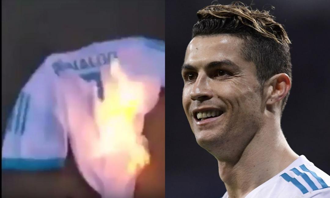 Assurdo a Napoli: bruciano la maglia di Ronaldo e inneggiano a Messi! VIDEO