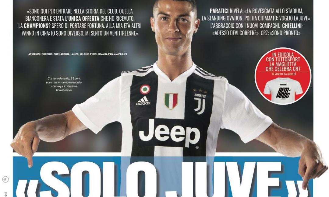 'Solo Juve', Ronaldo show a Torino: le prime pagine dei quotidiani