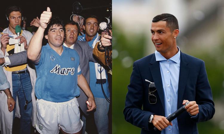 Maradona e Cristiano Ronaldo: due vite parallele e contrarie