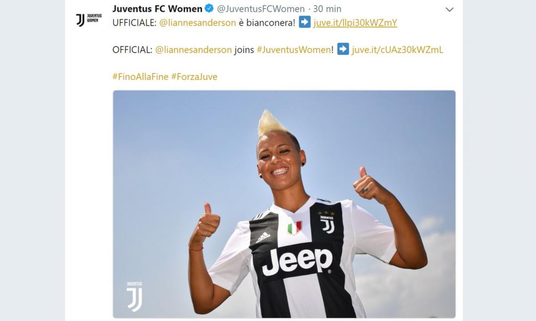 Juventus Women, UFFICIALE: ha firmato Sanderson!