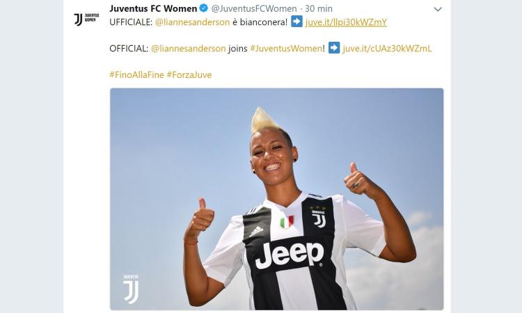 Juventus Women, UFFICIALE: ha firmato Sanderson!