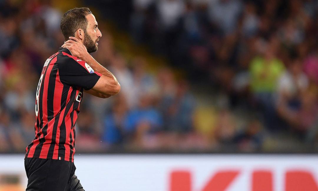 Higuain, le percentuali di recupero per Milan-Juve