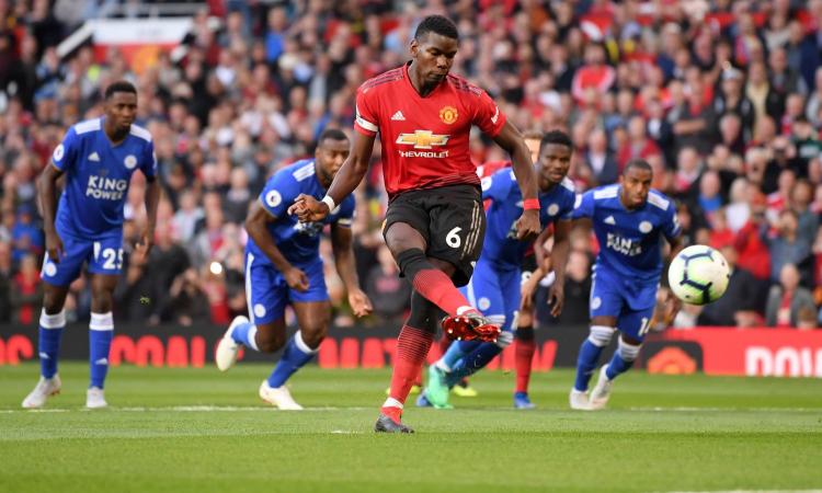 Capitan Pogba trascina lo United: 2-1 al Leicester nella prima di Premier