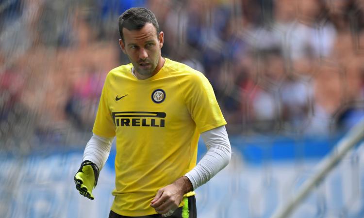 Inter, Handanovic si allena: pronto per la Juve