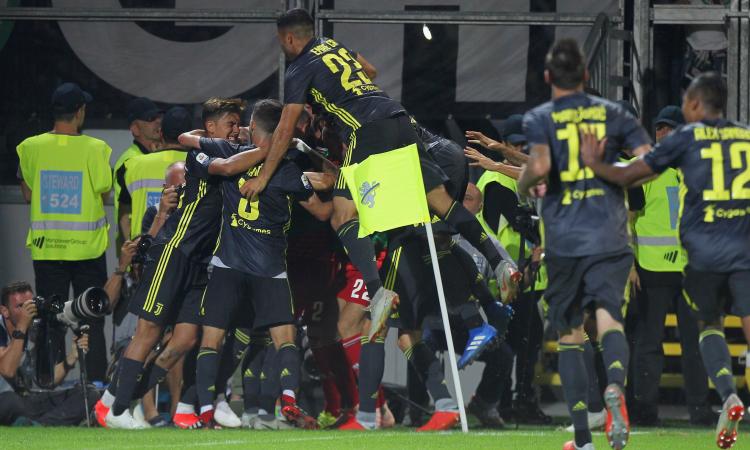La Juve abbatte il Frosinone nel finale: 2-0, è la quinta vittoria di fila!