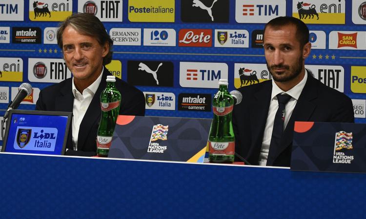 Il saluto di Mancini a Chiellini: 'Grazie Giorgio'