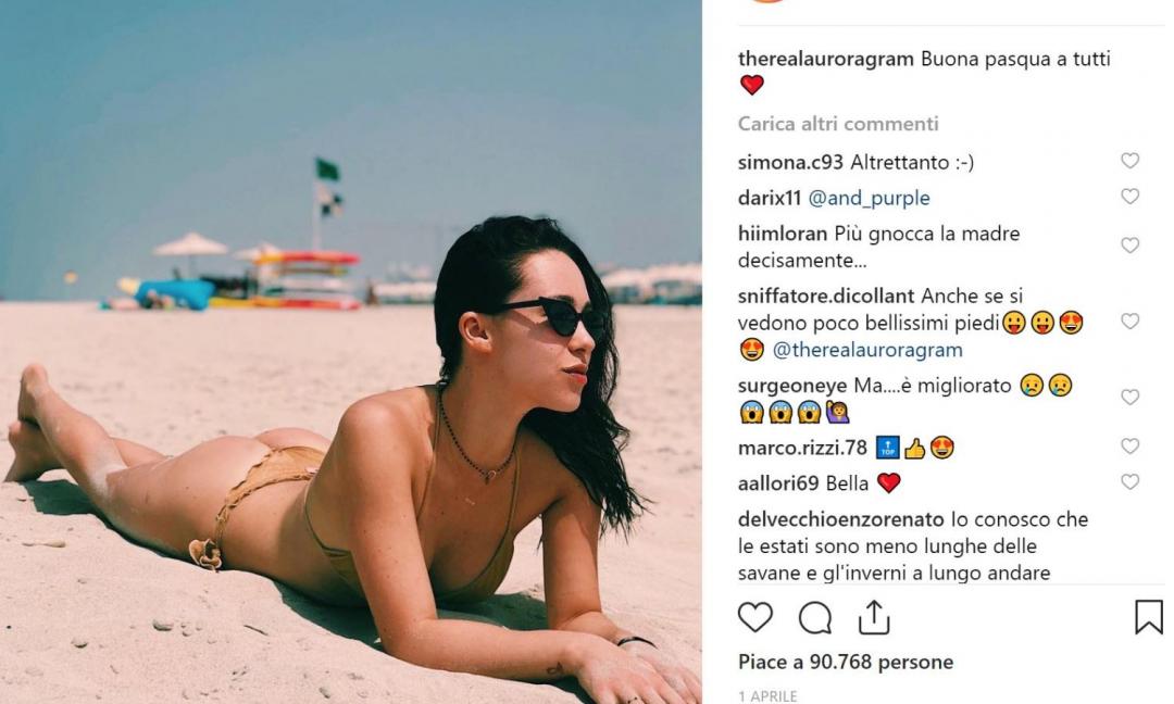 Aurora Ramazzotti: 'Io della Juve come papà e... mamma?' FOTO