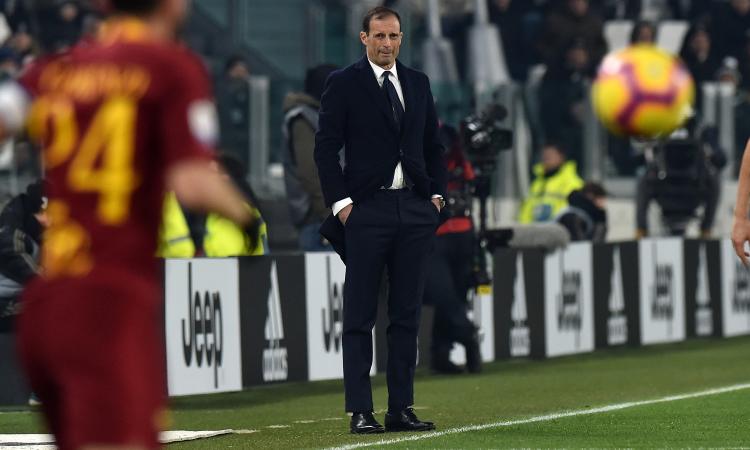 Allegri, Di Francesco, Chiellini, Alex Sandro: tutte le dichiarazioni di Juve-Roma