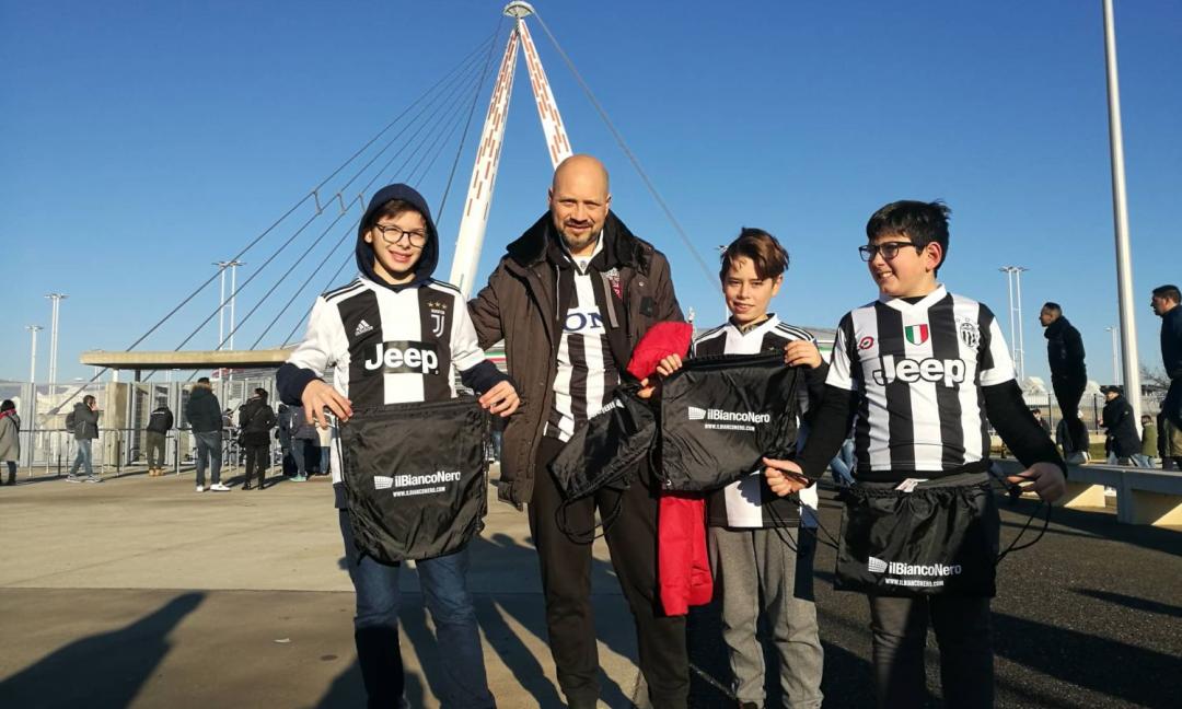 Juve-Samp: cerca gli zainetti de ilBiancoNero.com FOTO e VIDEO