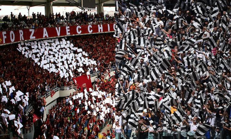 Torino, allo stadio uno striscione in onore delle vittime dell'Heysel FOTO