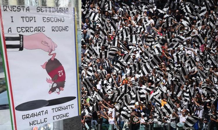 I tifosi del Torino rispondono ai cartelli della Juve: 'Fatevi vedere carogne!'