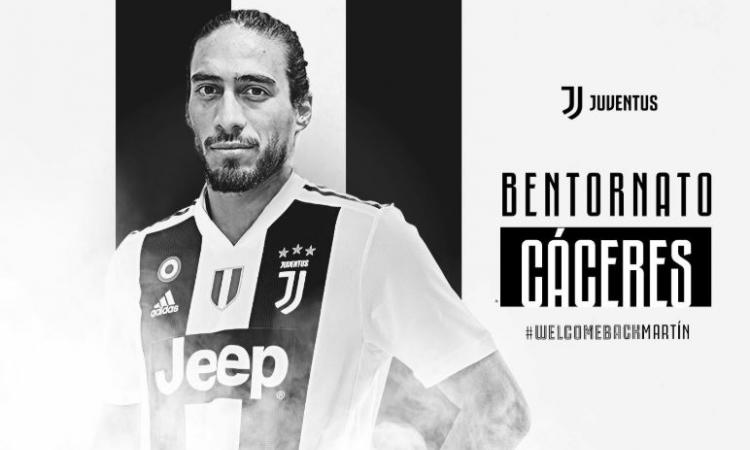 UFFICIALE: Caceres è un giocatore della Juve