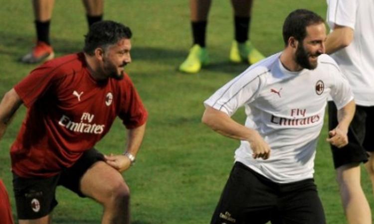 Milan, il retroscena su Higuain: furia Gattuso dopo l'allenamento!