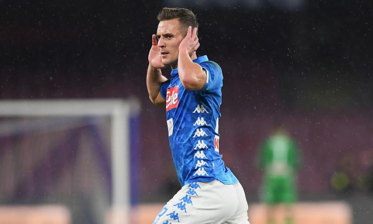 Napoli, tutto facile contro la Samp: 3-0 con Milik, Insigne e Verdi