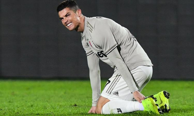 Infortunio Ronaldo, c'è un rischio verso Ajax-Juve